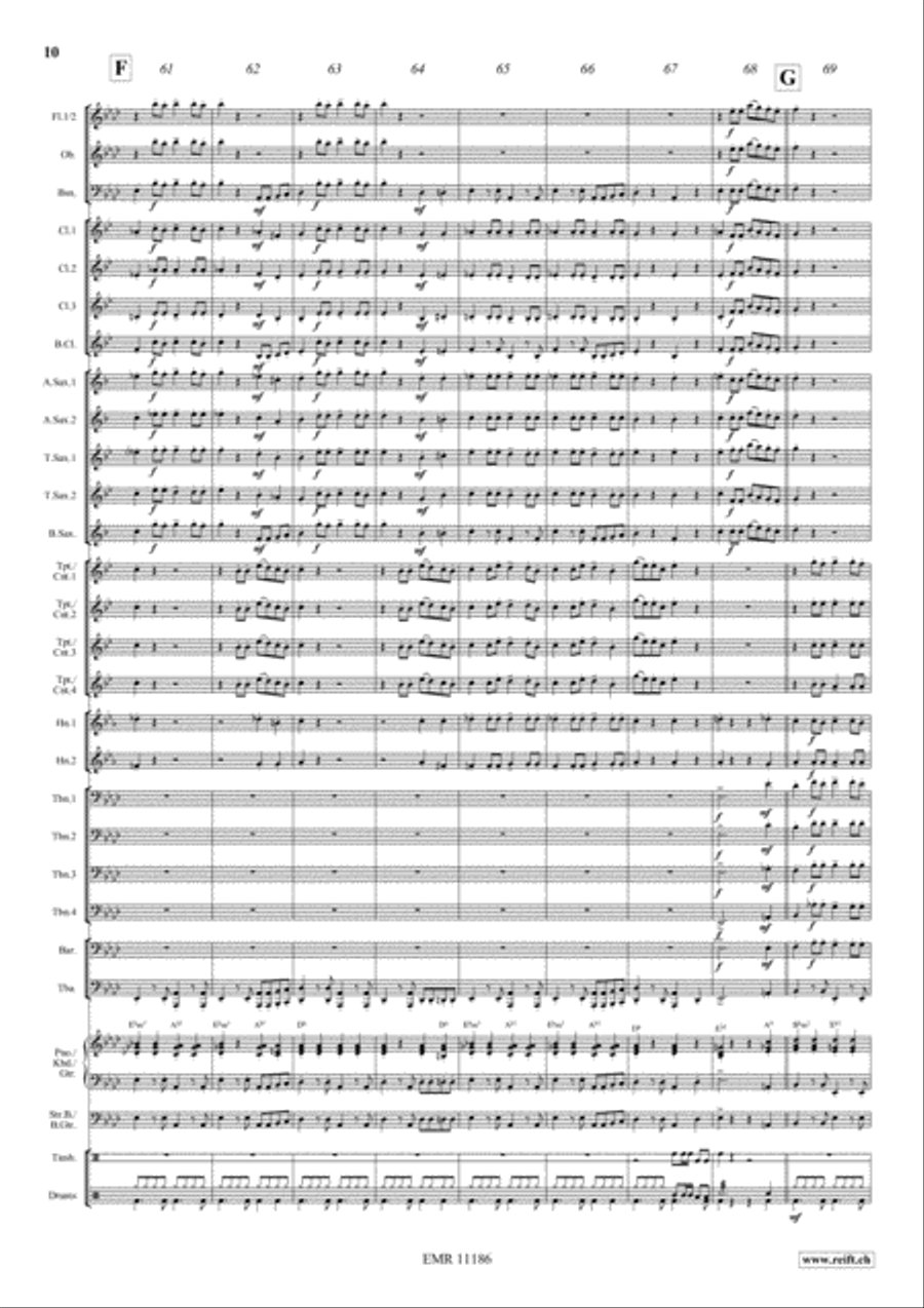 Hibiscus Cha Cha Concert Band scores gallery preview page 11