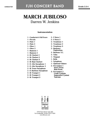 March Jubiloso: Score