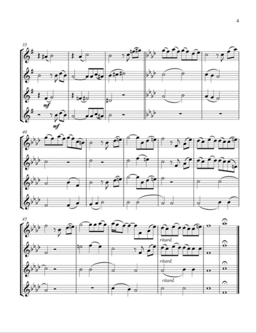 Speak Softly Love Speak Softly Love String Quartet scores gallery preview page 5