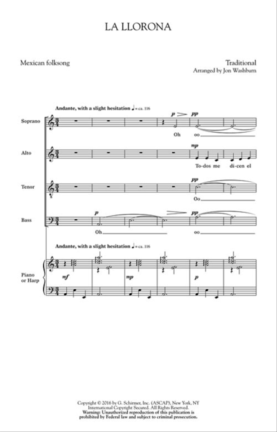 La Llorona Divisi scores gallery preview page 2