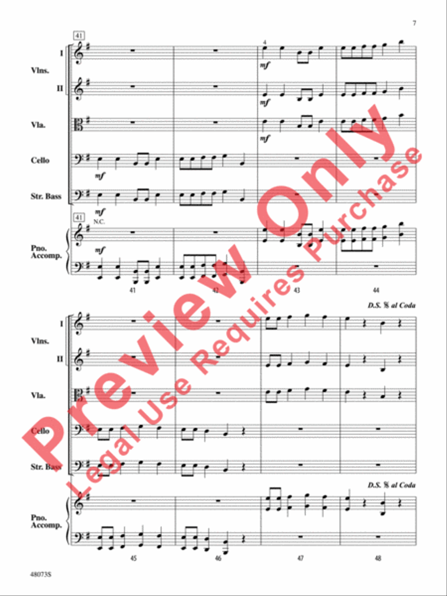 Puttin' on the Pizz Puttin' on the Pizz String Orchestra scores gallery preview page 8