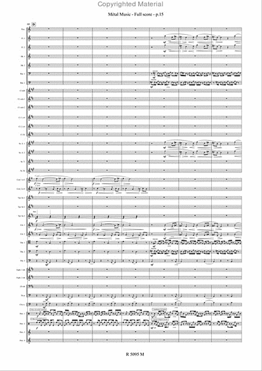 Metal Music Metal Music Concert Band scores gallery preview page 16