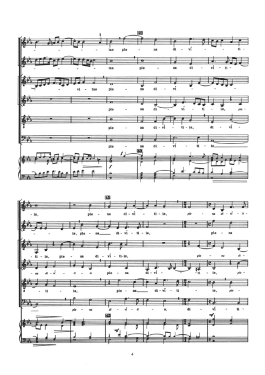 Aspice Domine 4-Part scores gallery preview page 4