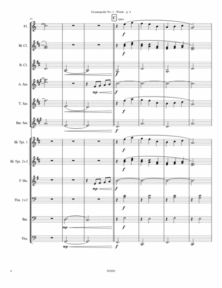 Gymnopedie No. 1 - Marching Band Arrangement image number null