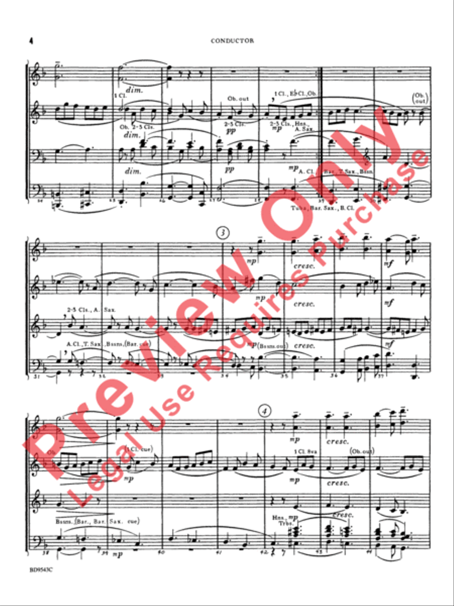 Three Chorale Preludes Three Chorale Preludes Concert Band scores gallery preview page 5