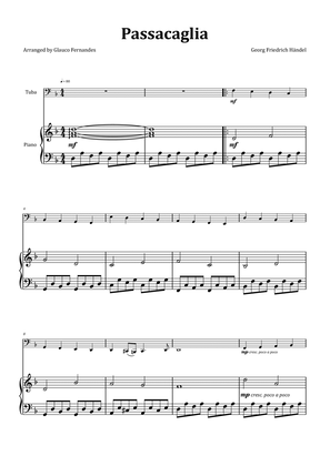 Book cover for Passacaglia by Handel/Halvorsen - Tuba & Piano