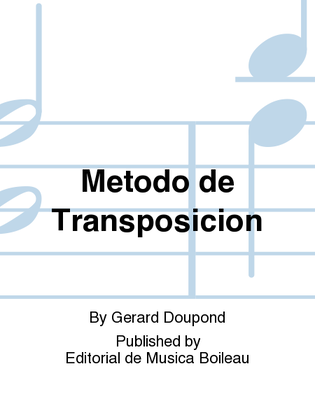 Book cover for Metodo de Transposicion