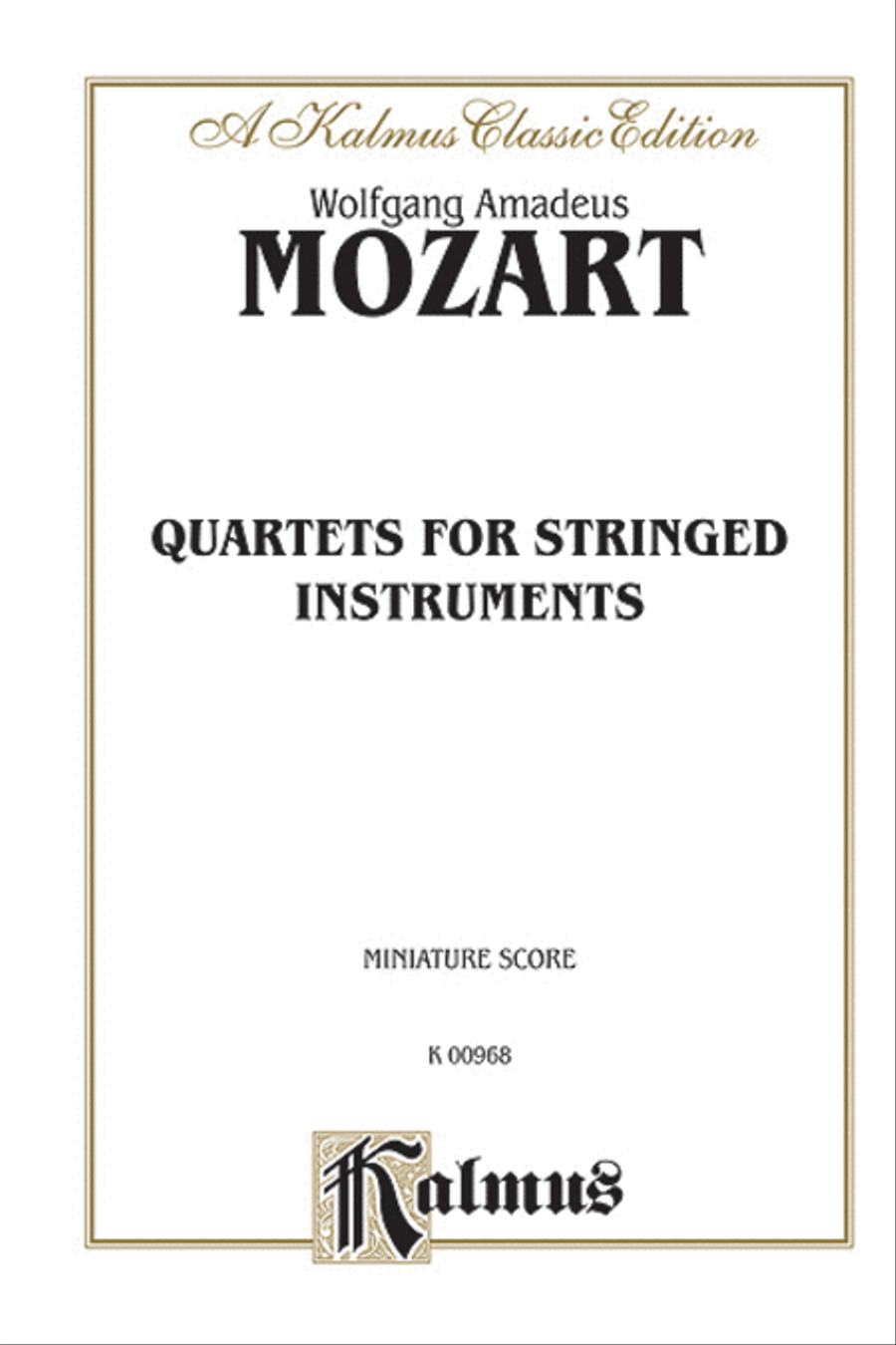 String Quartets K. 80, 155, 156, 157, 158, 159, 160, 168, 169, 170, 171, 172, 173