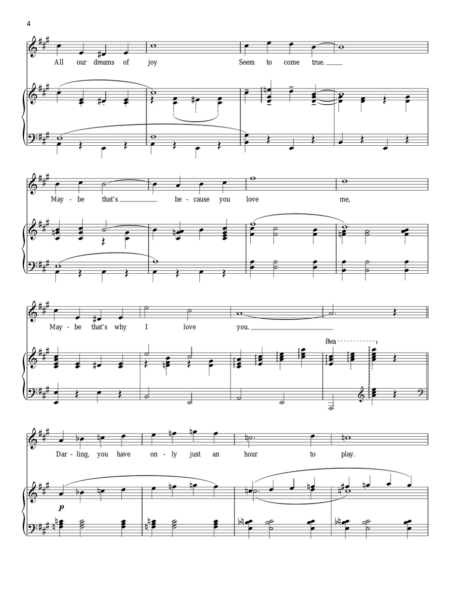 Why Do I Love You? Why Do I Love You? Piano, Vocal scores gallery preview page 4
