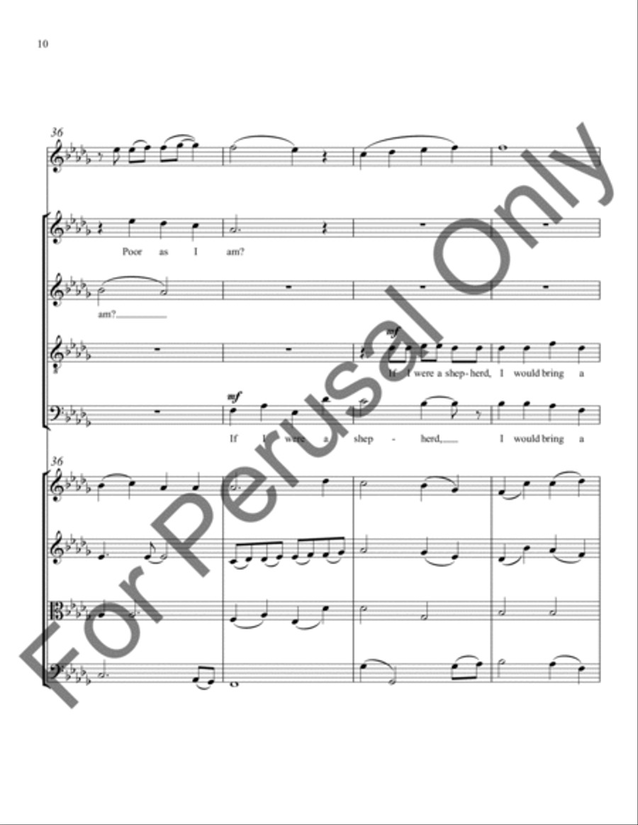 In the Bleak Midwinter (String Ensemble Score/Parts) Choir scores gallery preview page 11
