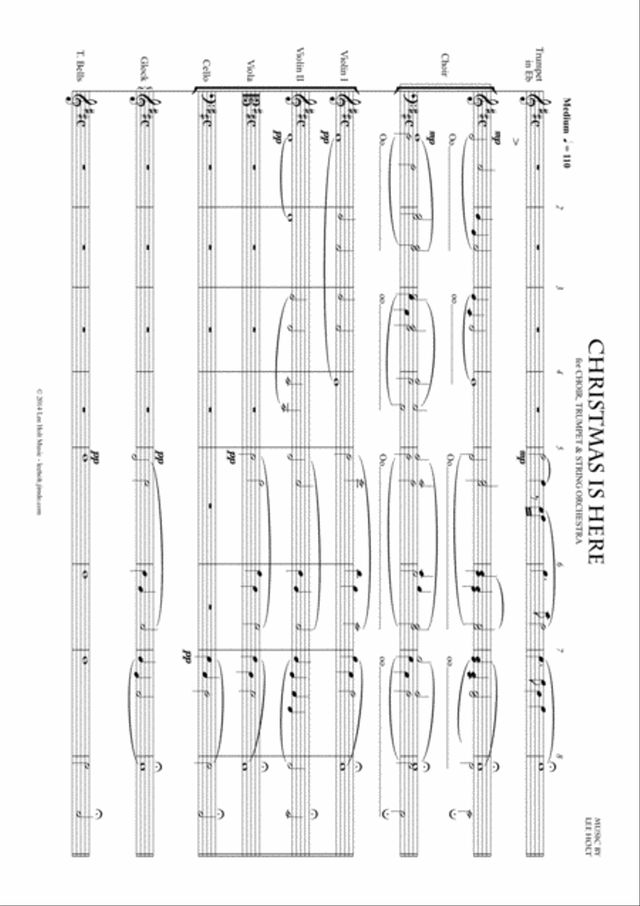 CHRISTMAS IS HERE for Chorus & Orchestra Choir scores gallery preview page 2