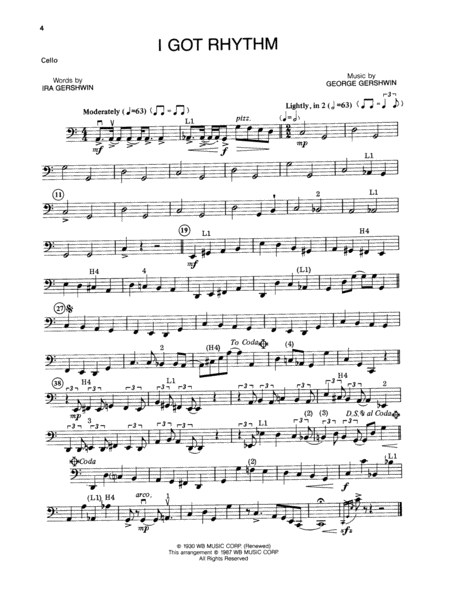 George Gershwin: Cello
