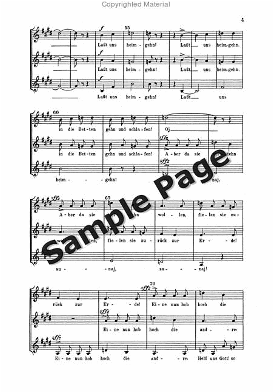 Spottlied Mens/womens Chorus Women's Choir scores gallery preview page 5