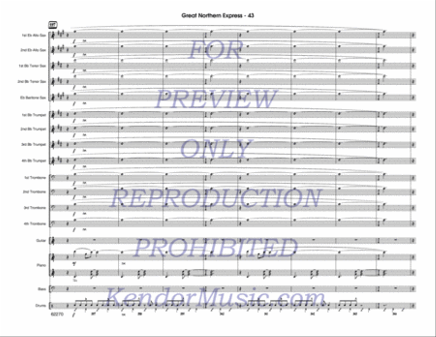 Great Northern Express Jazz Ensemble scores gallery preview page 44