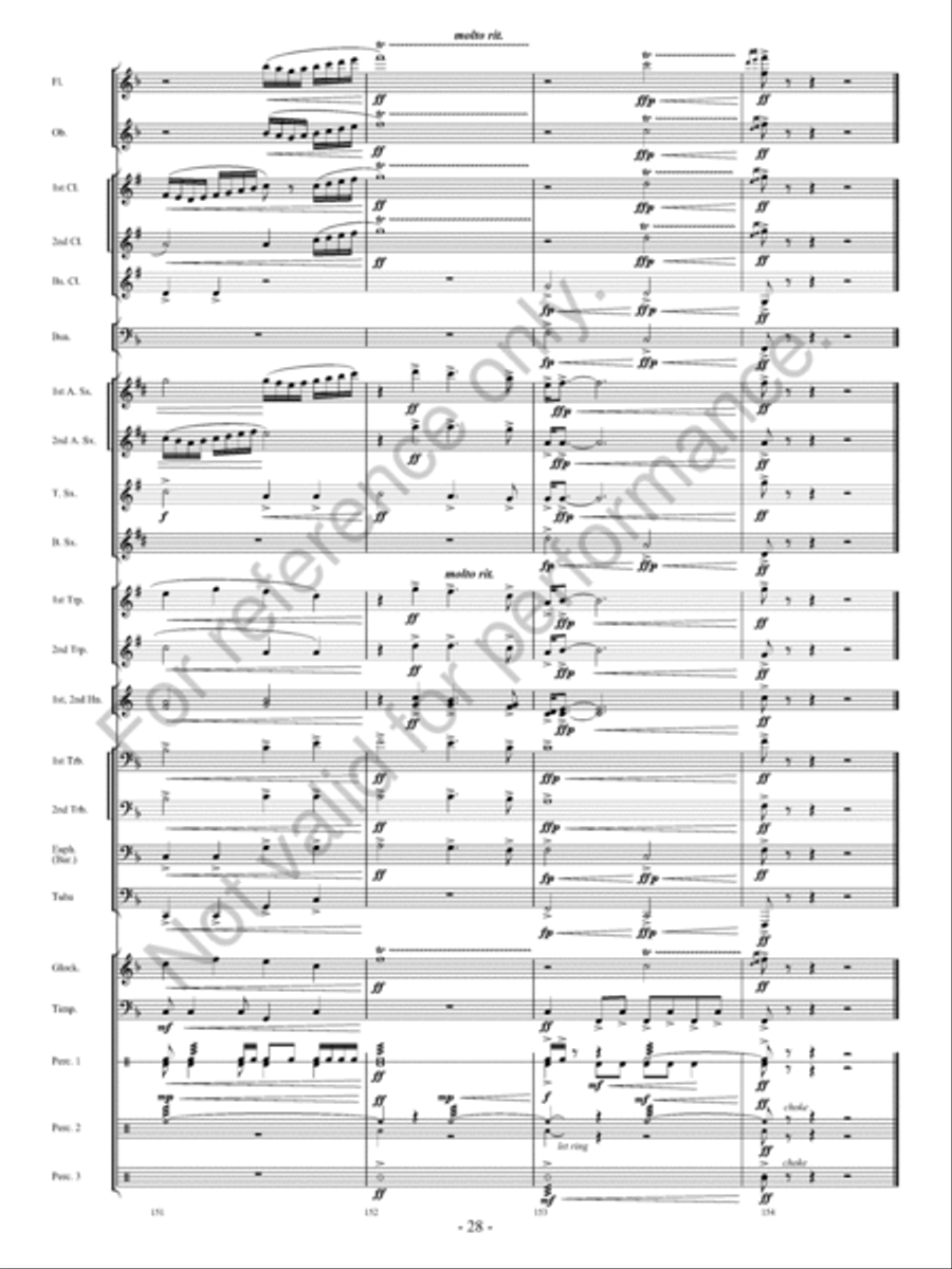 Avalanche! Concert Band scores gallery preview page 29