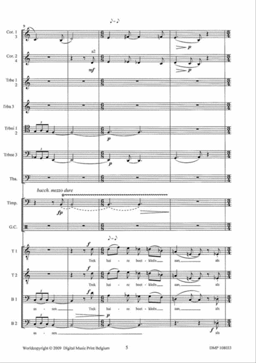 Reizang Van Jeruzalemmers Unison Choir scores gallery preview page 4