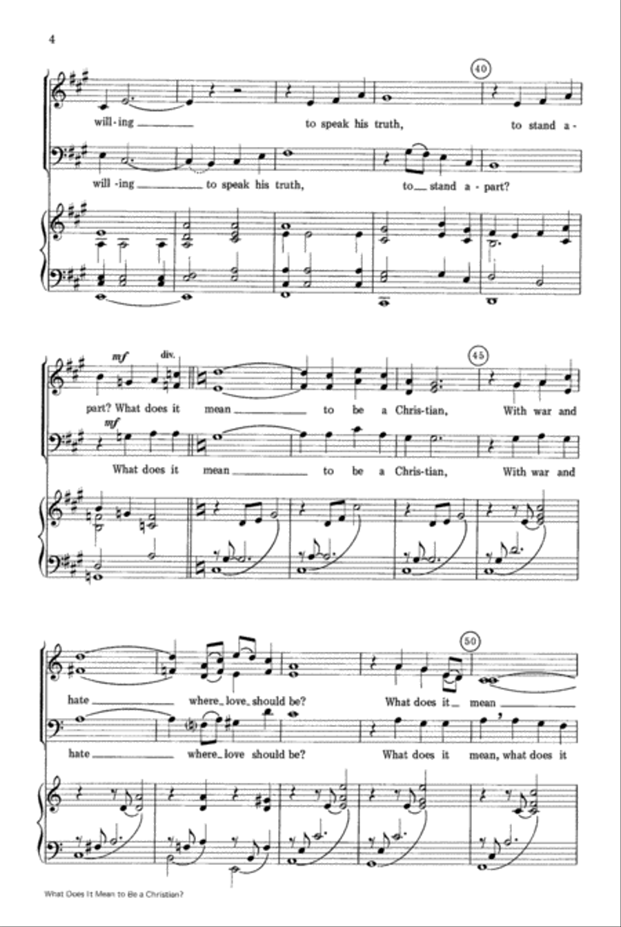 What Does It Mean to Be a Christian? 3-Part scores gallery preview page 4