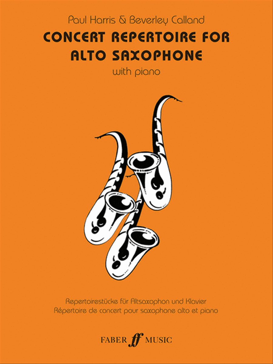 Concert Repertoire for Alto Saxophone Alto Saxophone scores gallery preview page 1
