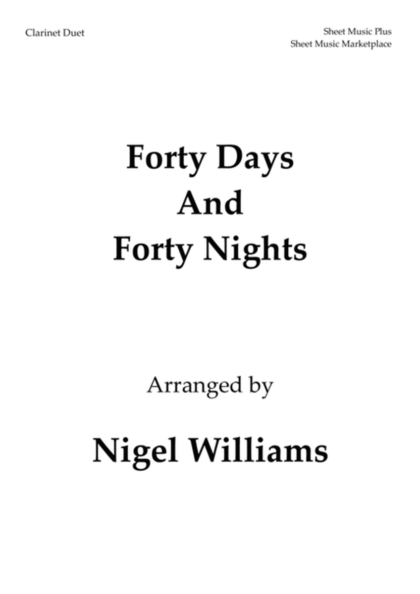 Forty Days and Forty Nights, for Clarinet Duet image number null
