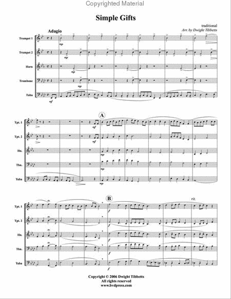 <br>Sheet music extract