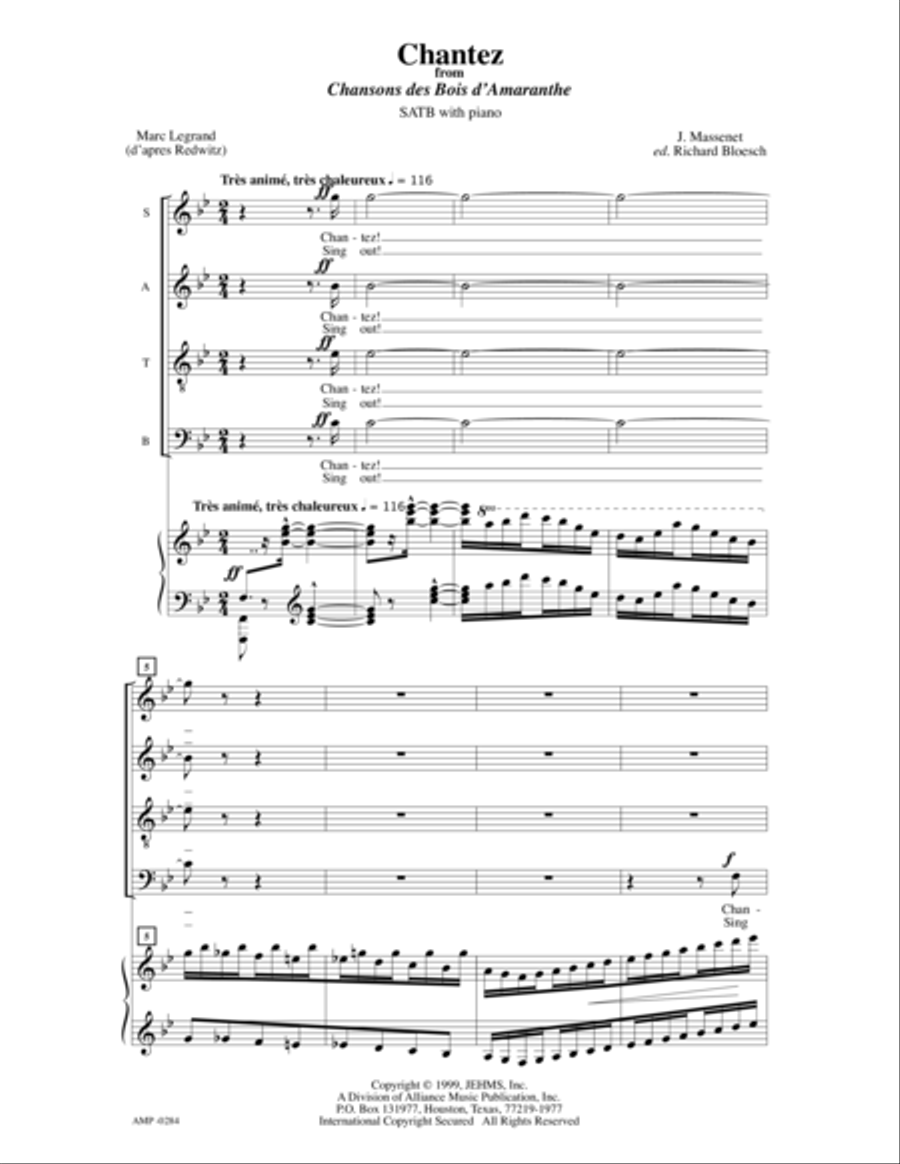 Chantez! 4-Part scores gallery preview page 5