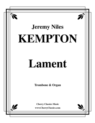 Book cover for Lament for Trombone and Organ