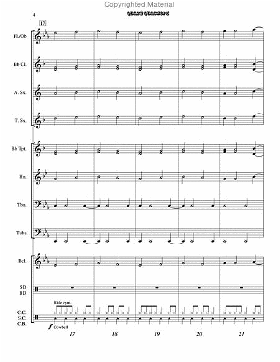 Quazy Quackers Quazy Quackers Concert Band scores gallery preview page 5