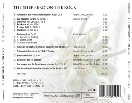 The Shepherd on the Rock - Works by Brahms, Chopin, Schubert, Schumann & Strauss