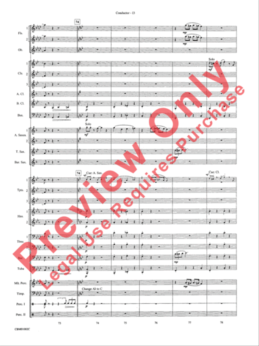 Chicago! (from the Musical Chicago!) Concert Band scores gallery preview page 16