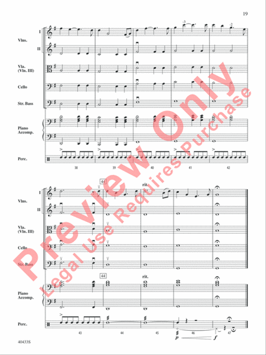 The Hobbit: An Unexpected Journey, Selections from String Orchestra scores gallery preview page 20