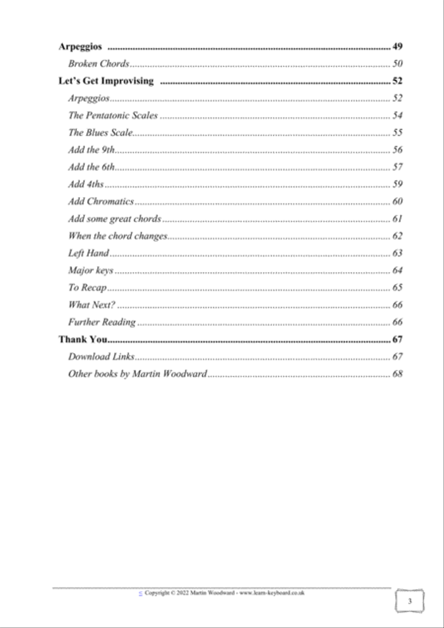 Learn Keyboard / Piano Improvisation one note at a time from scratch SPECIAL EDITION Easy Piano scores gallery preview page 5