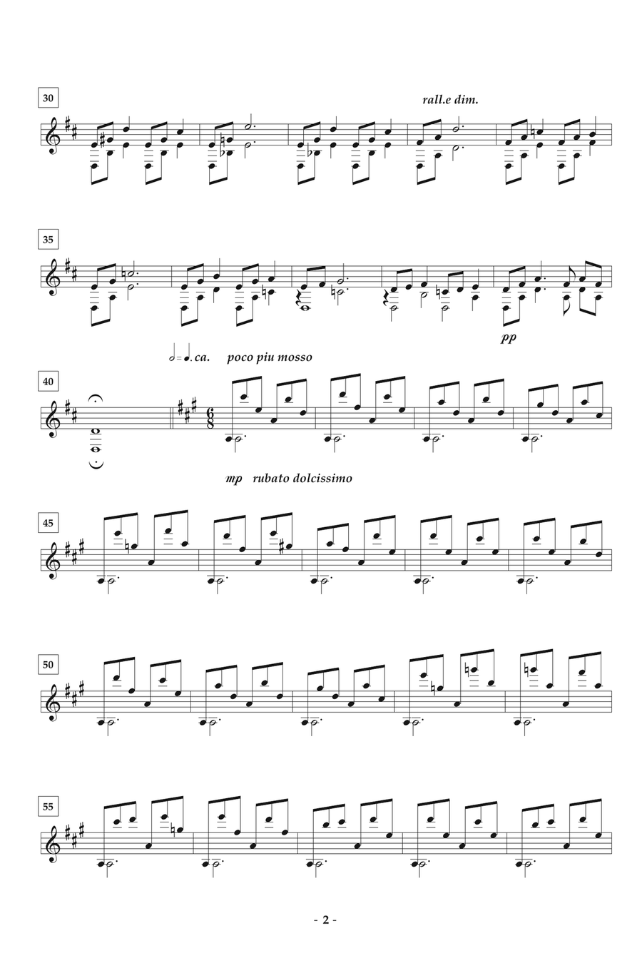 A Closed World Of Fine Feelings And Grand Design Acoustic Guitar scores gallery preview page 2