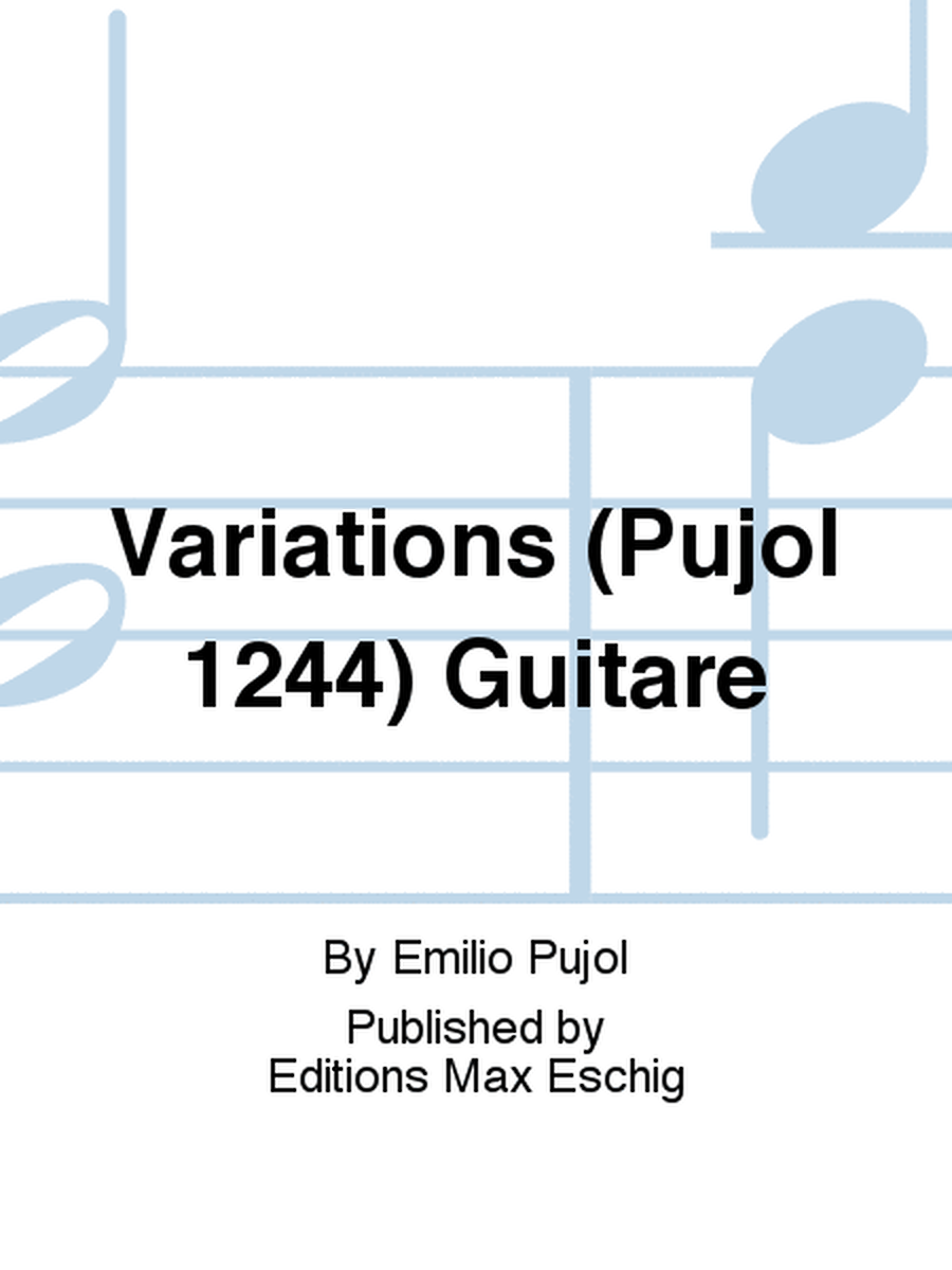 Variations (Pujol 1244) Guitare