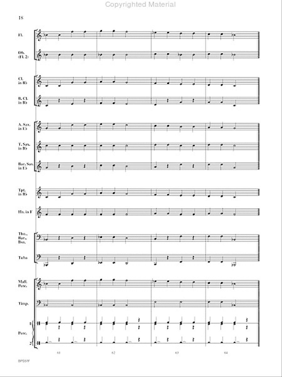Aunt Rhodie's Diet Concert Band scores gallery preview page 19