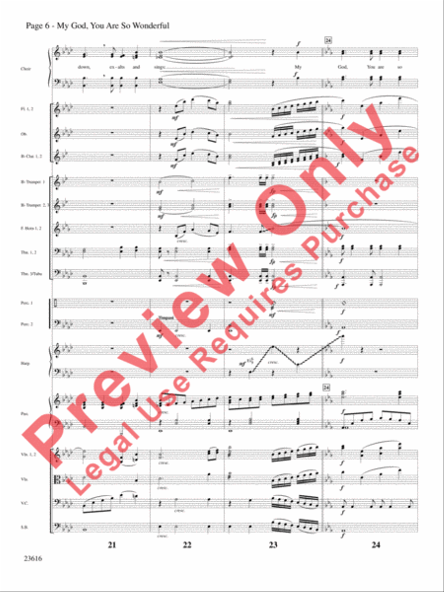My God, You Are So Wonderful Choir scores gallery preview page 7