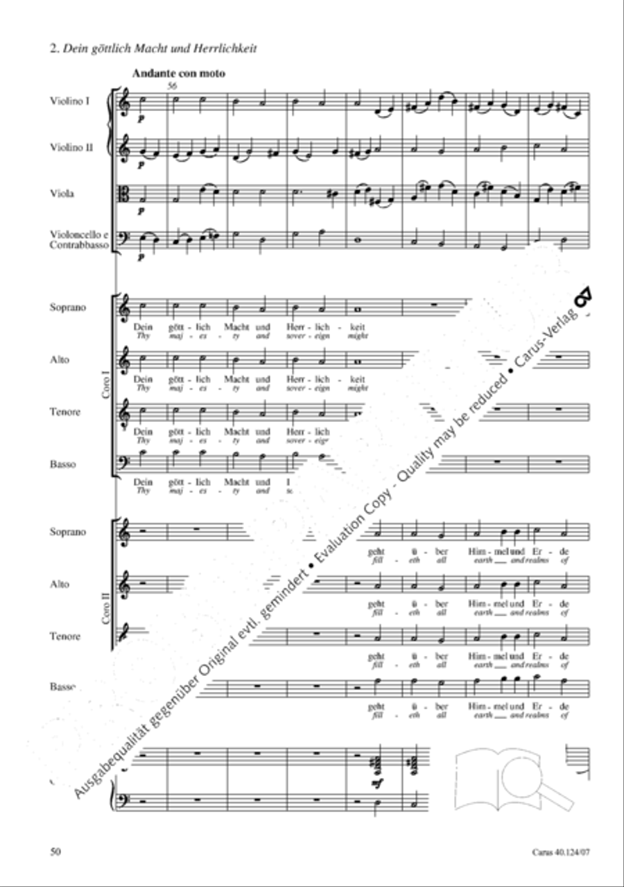 Kyrie in d + Herr Gott, dich loben wir Orchestra scores gallery preview page 51