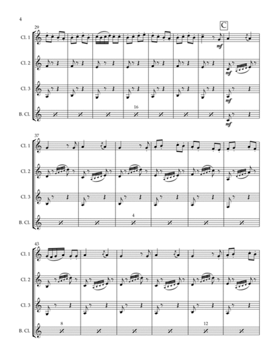 Farandole from L'Arlesienne for Clarinet Quartet image number null