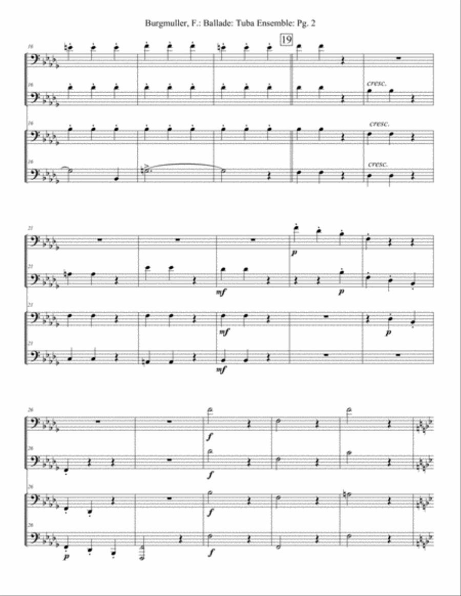 Ballade Brass Ensemble scores gallery preview page 2