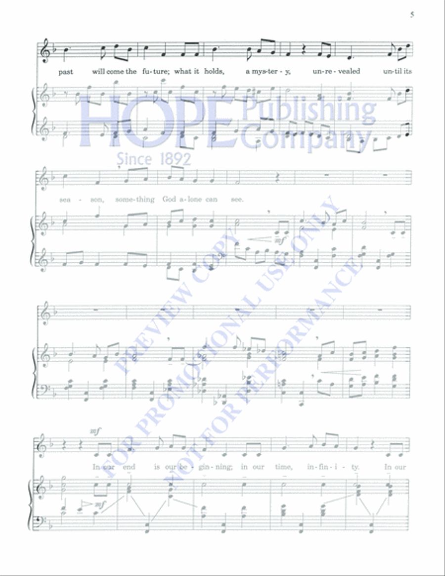 Hymn of Promise Hymn of Promise Medium Voice scores gallery preview page 5