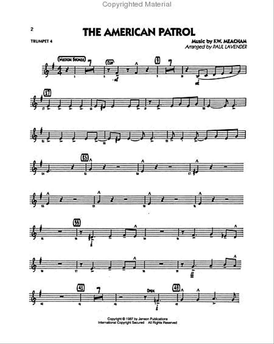 Swing Classics for Jazz Ensemble – Trumpet 4 Jazz Ensemble scores gallery preview page 2
