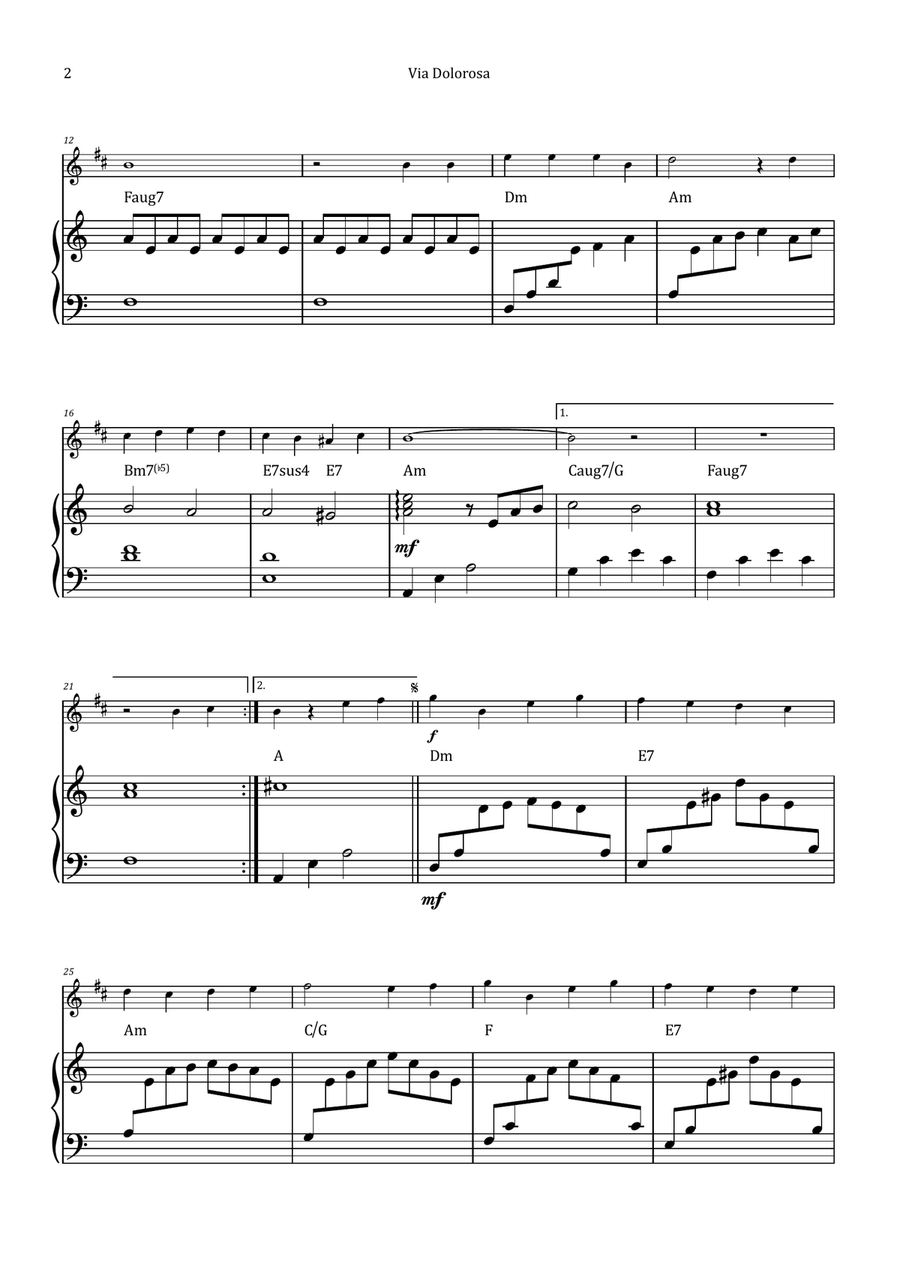 Via Dolorosa Chamber Music scores gallery preview page 2