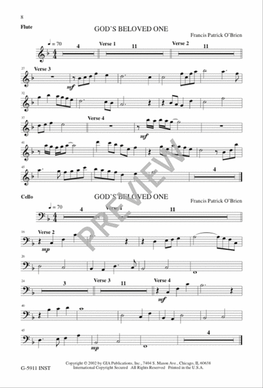 God's Beloved One God's Beloved One 3-Part scores gallery preview page 8
