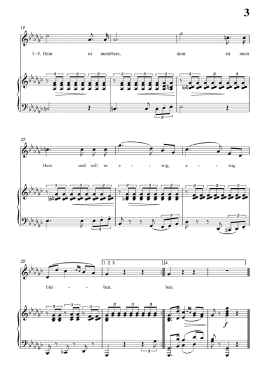 Schubert-Ungeduld in bG for Vocal and Piano Voice scores gallery preview page 4
