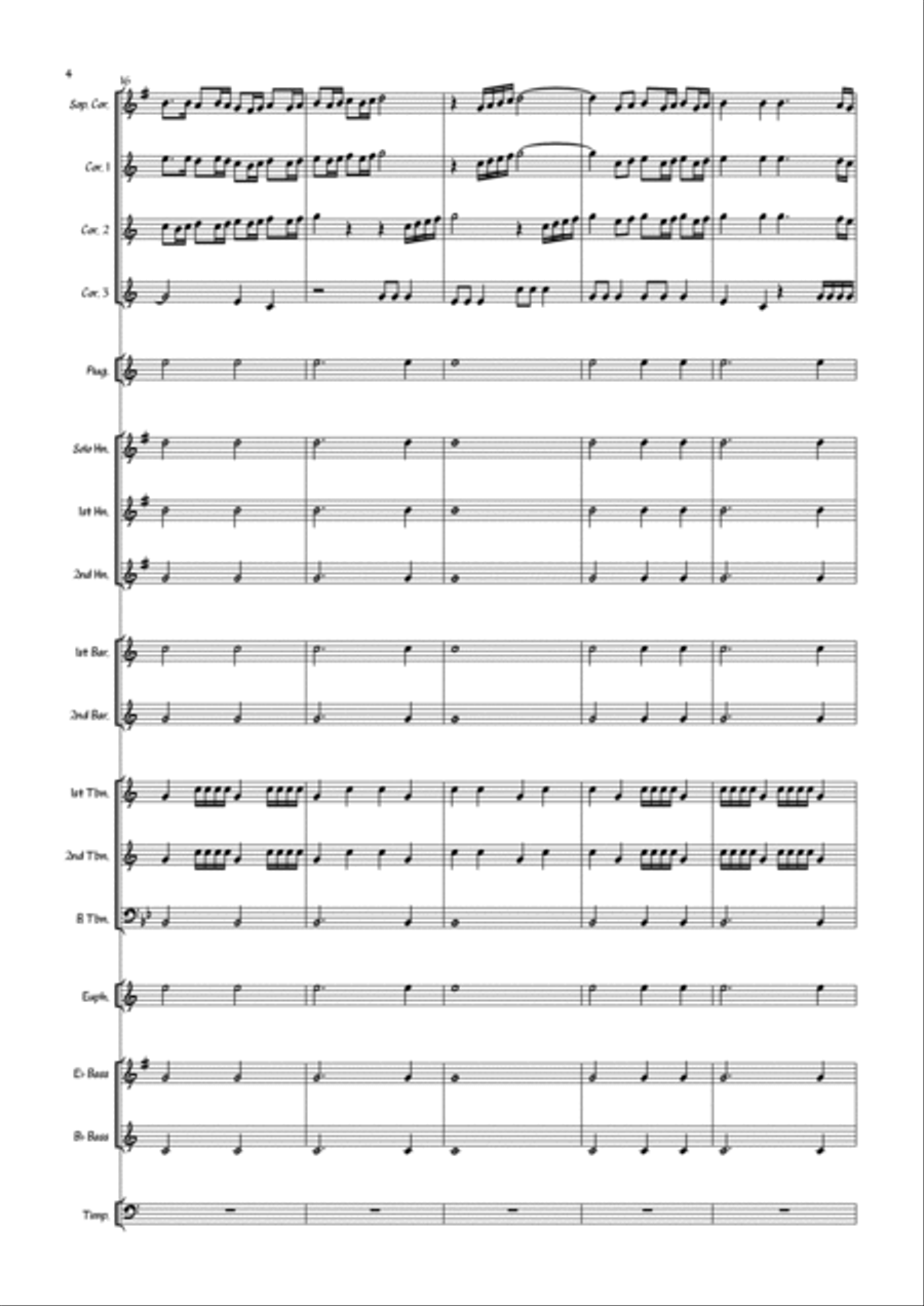Deus In Adjutorium - Brass Band Brass Band scores gallery preview page 6