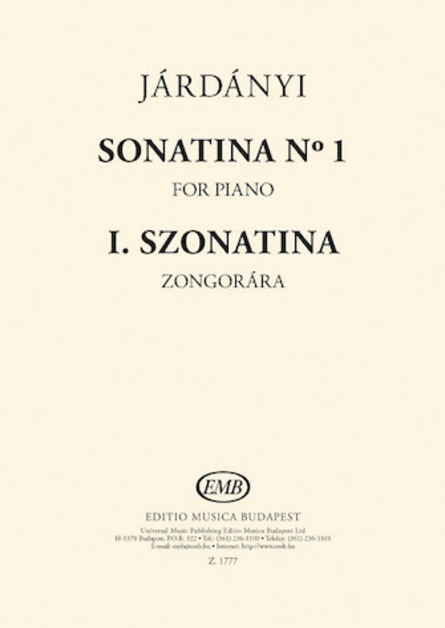 Sonatina No. 1 Piano Solo scores gallery preview page 1