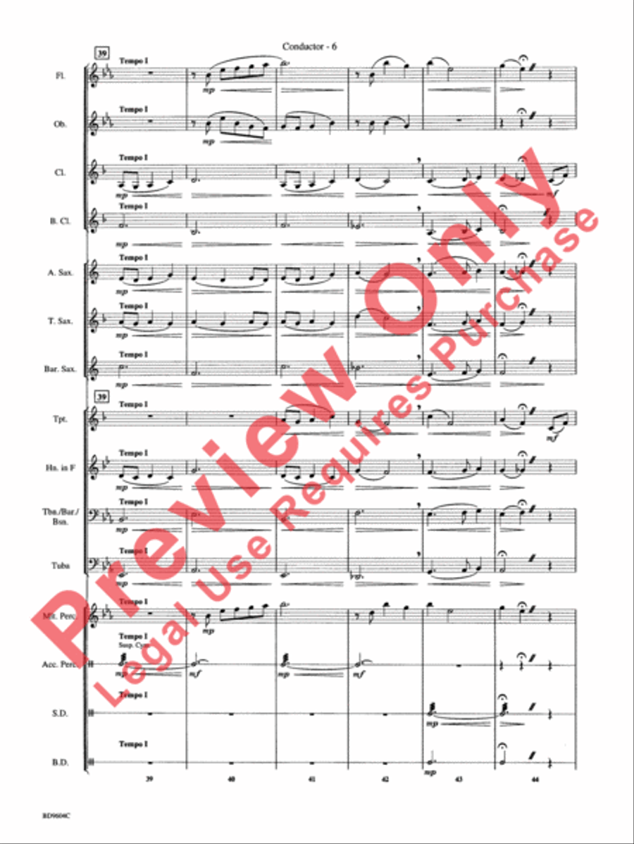 Canticle Concert Band scores gallery preview page 9