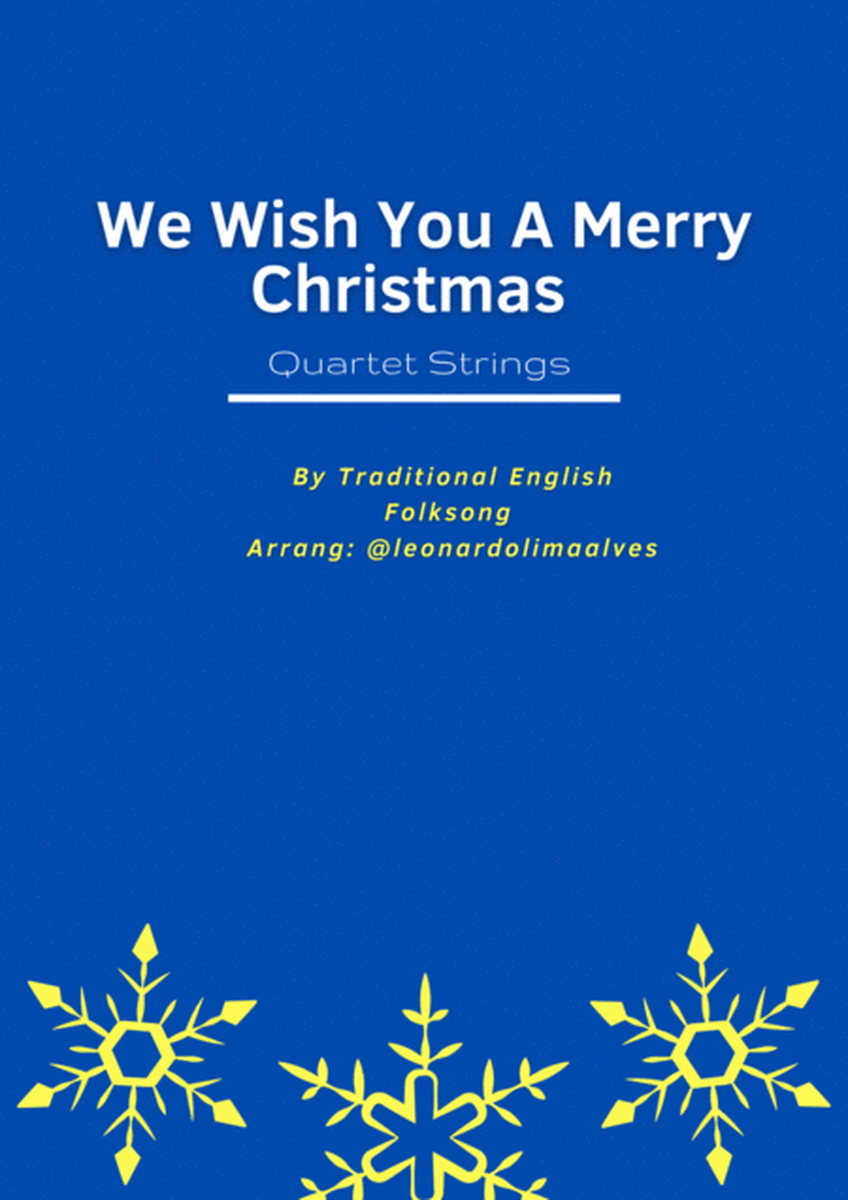We Wish You a Merry Christmas - Quartet Strings image number null
