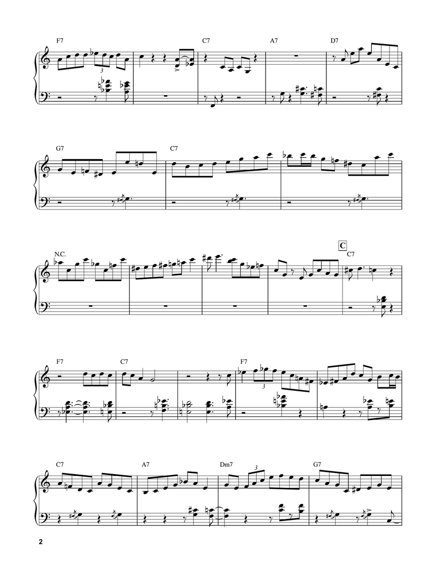C-Jam Blues Piano scores gallery preview page 2