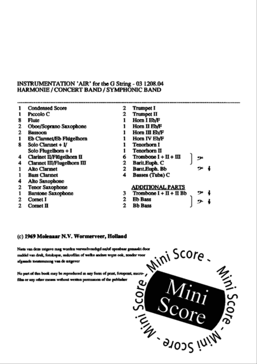 Air Air Concert Band scores gallery preview page 4
