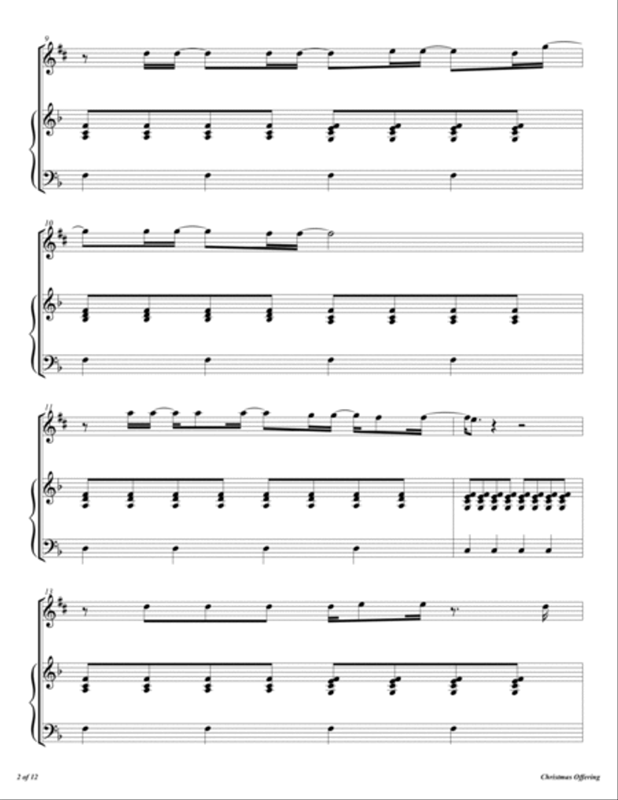 Christmas Offering Alto Saxophone scores gallery preview page 3